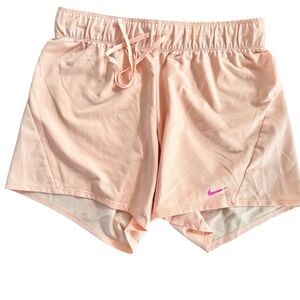 Nike Women's Dri Fit Casual Shorts Drawstring  Size X Small Pink